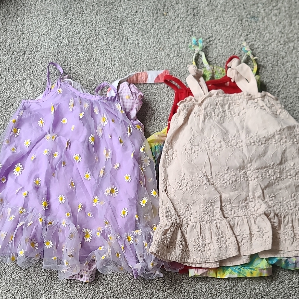 BUNDLE Assorted Girls' Dresses 12-18, 18-24 Months Bundle